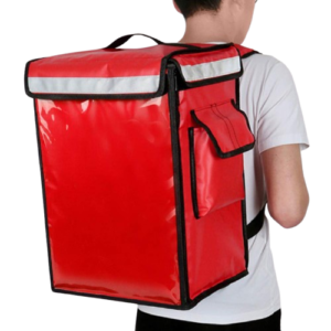 Pasta de entrega isotérmica 42L, Mochila térmica expansível de grande capacidade e impermeável