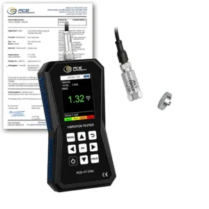 Acelerômetro PCE-VT 3700-ICA incl. certificado de calibração ISO