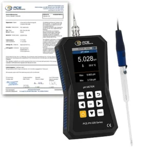 Analisador de água PCE-PH 228LAB-ME3-ICA incl. certificado de calibração ISO