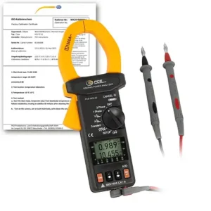Analisador de potência PCE-GPA 62-ICA incl. certificado de calibração ISO
