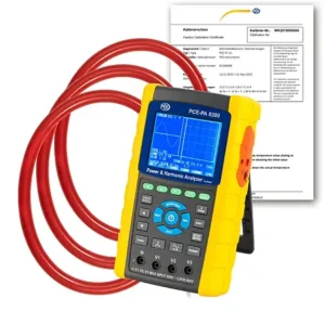 Analisador de potência PCE-PA 8300-2-ICA incl. certificado de calibração ISO