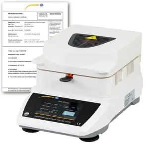 Analisador de umidade PCE-MA 110TS-ICA incl. certificado de calibração ISO
