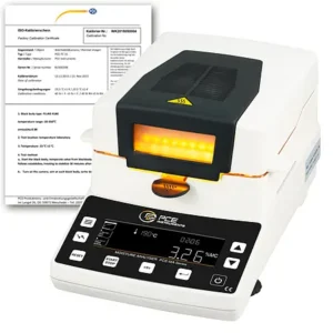 Analisador de umidade PCE-MA 110-ICA incl. certificado de calibração ISO