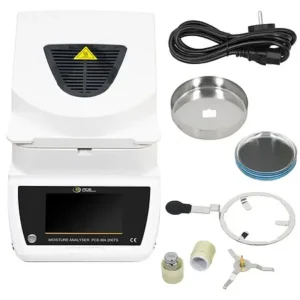 Analisador de umidade PCE-MA 200TS com display sensível ao toque