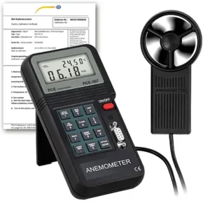Anemômetro de precisão PCE-007-ICA Inclui certificado de calibração ISO