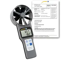 Anemômetro PCE-VA 20-ICA Inclui certificado de calibração ISO