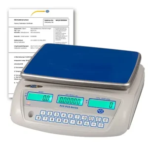 Balança com contador PCE-PCS 6-ICA incl. certificado de calibração ISO