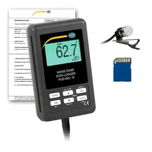 Data logger de ruído PCE-NDL 10-ICA inclui certificado de calibração ISO