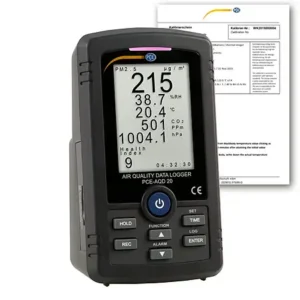 Data logger PCE-AQD 20-ICA inclui certificado de calibração ISO