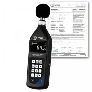 Decibelímetro (Decibel meter) PCE-ISM 10ILEQ-ICA inclui certificado de calibração ISO