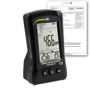 Detector de gás PCE-CMM 10-ICA inclui certificado de calibração ISO
