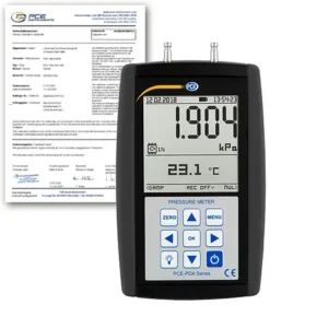 Manômetro PCE-PDA 1L incl. certificado de calibração ISO
