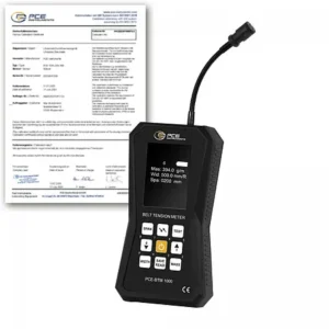 Manutenção preventiva PCE-BTM 1000-ICA inclui certificado de calibração ISO