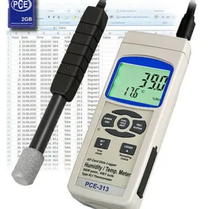 Medição de temperatura Registrador de temperatura e umidade PCE-313S