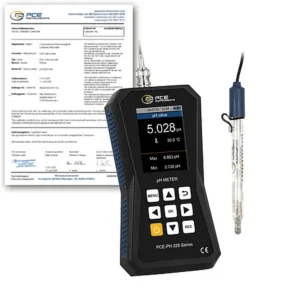 Medidor de pH PCE-PH 228LAB-GEN-ICA incl. certificado de calibração ISO