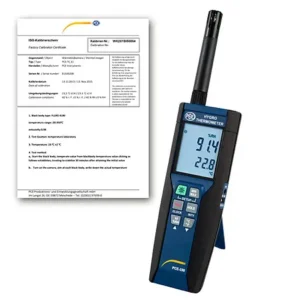 Medidor de temperatura PCE-330-ICA inclui certificado de calibração ISO
