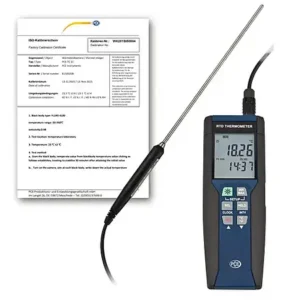 Medidor de temperatura PCE-HPT 1-ICA incl. certificado de calibração ISO