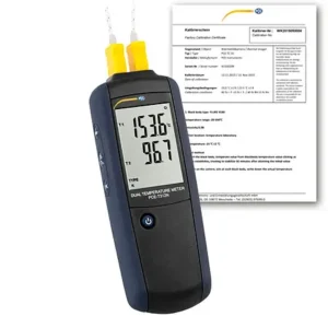 Medidor de temperatura PCE-T312N-ICA incl. certificado de calibração ISO