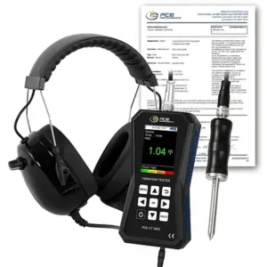 Medidor de vibração PCE-VT 3850S-ICA incl. certificado de calibração ISO