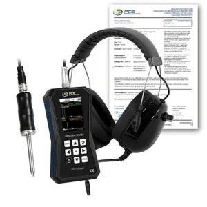 Medidor de vibração PCE-VT 3950S-ICA incl. certificado de calibração ISO