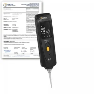 Medidor de vibração PCE-VT 60-ICA inclui certificado de calibração ISO