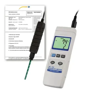 Medidor EMF PCE-MFM 3000-ICA incl. certificado de calibração ISO