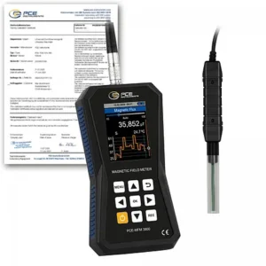 Medidor EMF PCE-MFM 3800-ICA incl. certificado de calibração ISO