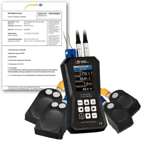Medidor ultrassônico de vazão PCE-TDS 200+ ML-ICA incl. certificado de calibração ISO