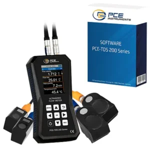 Medidor ultrassônico de vazão PCE-TDS 200 SM-SW-KIT incl. software