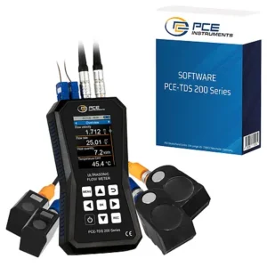 Medidor ultrassônico de vazão PCE-TDS 200+ SM-SW-KIT incl. software