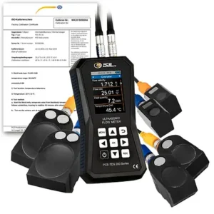 Medidor ultrassônico de vazão PCE-TDS 200 SML-ICA incl. certificado de calibração ISO