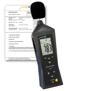 Sonômetro PCE-322A-ICA inclui certificado de calibração ISO