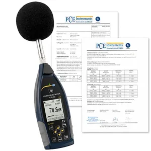 Sonômetro PCE-432-ICA incl. certificado de calibração ISO