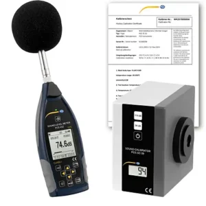 Sonômetro PCE-432-SC 09-ICA incl. certificado de calibração ISO
