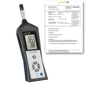Termohigrômetro PCE-HVAC 3S-ICA incl. certificado de calibração ISO