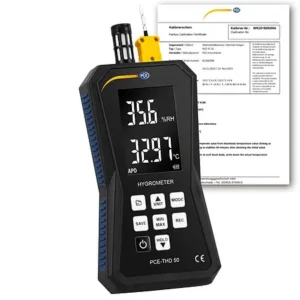 Termohigrômetro PCE-THD 50-ICA incl. certificado de calibração ISO