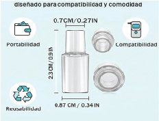 Bicos para bafômetro digital portátil para uso pessoal e profissional (pack 30 un)