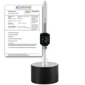 Verificador de material PCE-2600N-ICA inclui certificado de calibração ISO