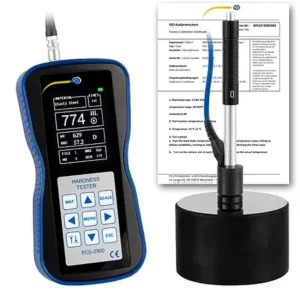 Verificador de material PCE-2900-ICA inclui certificado de calibração ISO
