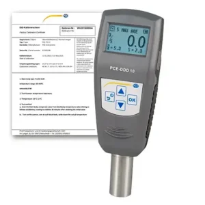 Verificador de material PCE-DDD 10-ICA Inclui certificado de calibração ISO