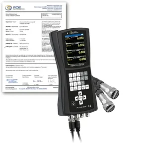 Vibrômetro PCE-VM 400B-ICA incl. certificado de calibração ISO