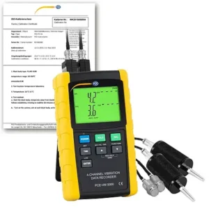 Vibrômetro PCE-VM 5000-KIT-ICA inclui certificado ISO