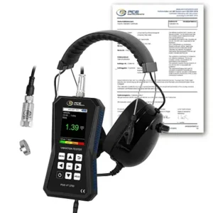 Vibrômetro PCE-VT 3750-ICA incl. certificado de calibração ISO