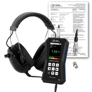 Vibrômetro PCE-VT 3850-ICA incl. certificado de calibração ISO