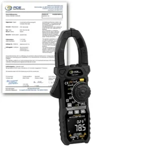 Voltímetro PCE-CM 6-ICA inclui certificado de calibração ISO