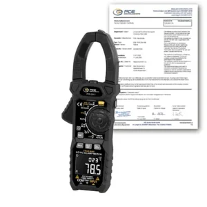Voltímetro PCE-CM 7-ICA inclui certificado de calibração ISO