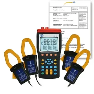 Wattímetro PCE-360-ICA incl. certificado de calibração ISO
