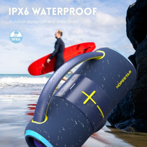 Coluna de Som Portátil Hopestar H50 20W à Prova d'Água IPX6 com Pareamento TWS e Bateria de 3000mAh para Uso Externo