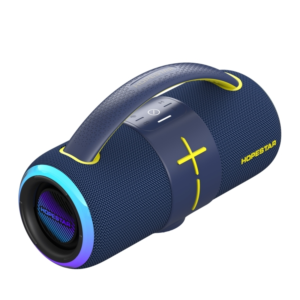 Coluna de Som Portátil Hopestar H59 Sem Fio 50W para Festas, Karaokê e Música ao Ar Livre com Luzes LED e Graves Potentes