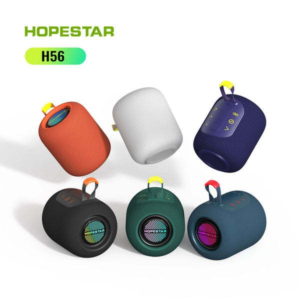 Coluna de Som Portátil Hopestar H56 com Bateria Recarregável e Luz LED